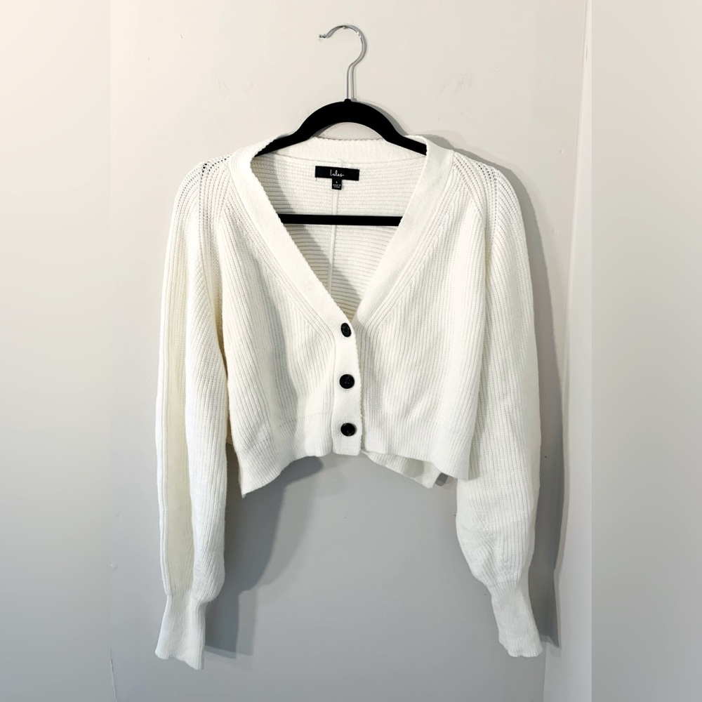 Lulus | Cropped, Soft White Sweater